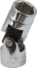 Proto - 3/8" Drive, Standard Hand Socket - 6 Points, 1-27/32" OAL, Alloy Steel, Chrome Finish - USA Tool & Supply