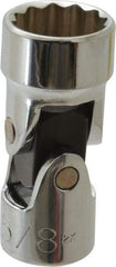 Proto - 5/8", 3/8" Drive, Standard Hand Socket - 12 Points, 1-27/32" OAL, Alloy Steel, Chrome Finish - USA Tool & Supply