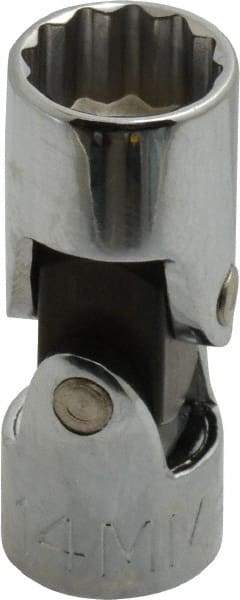 Proto - 3/8" Drive, Standard Hand Socket - 12 Points, 1-27/32" OAL, Alloy Steel, Chrome Finish - USA Tool & Supply