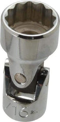 Proto - 11/16", 3/8" Drive, Standard Hand Socket - 12 Points, 2" OAL, Alloy Steel, Chrome Finish - USA Tool & Supply