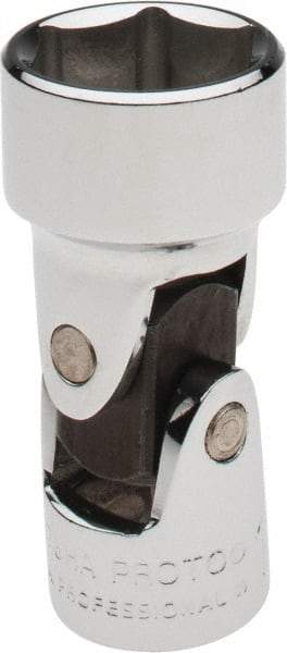 Proto - 11/16", 3/8" Drive, Standard Hand Socket - 6 Points, 2" OAL, Alloy Steel, Chrome Finish - USA Tool & Supply