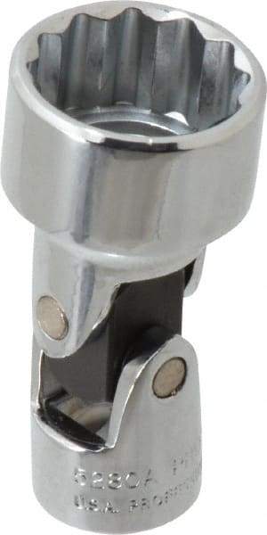 Proto - 7/8", 3/4" Drive, Standard Hand Socket - 12 Points, 2" OAL, Chrome Finish - USA Tool & Supply