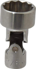 Proto - 7/8", 3/8" Drive, Standard Hand Socket - 12 Points, 2-3/32" OAL, Alloy Steel, Chrome Finish - USA Tool & Supply