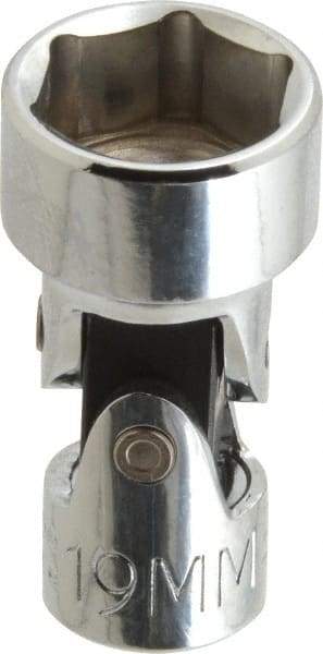 Proto - 3/8" Drive, Standard Hand Socket - 6 Points, 2" OAL, Alloy Steel, Chrome Finish - USA Tool & Supply