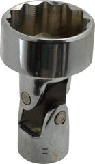 Proto - 1", 3/8" Drive, Standard Hand Socket - 12 Points, 2-3/32" OAL, Alloy Steel, Chrome Finish - USA Tool & Supply