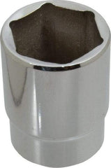 Proto - 1/2" Drive, Standard Hand Socket - 6 Points, 1-3/4" OAL, Alloy Steel, Chrome Finish - USA Tool & Supply