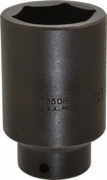 Proto - 1/2" Drive 1-9/16" Deep Impact Socket - 6 Points, 3-1/2" OAL - USA Tool & Supply