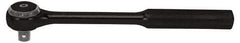 Proto - 1/2" Drive Round Head Standard Ratchet - Black Oxide Finish, 9-3/8" OAL, 72 Gear Teeth, Standard Head - USA Tool & Supply