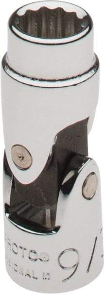 Proto - 9/32", 1/4" Drive, Standard Hand Socket - 12 Points, 1-13/32" OAL, Alloy Steel, Chrome Finish - USA Tool & Supply