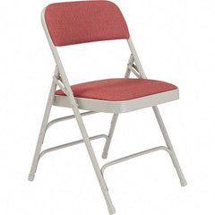 NPS - Folding Chairs Pad Type: Folding Chair w/Fabric Padded Seat Material: Steel - USA Tool & Supply