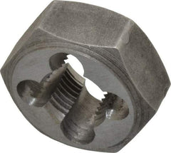 Interstate - 1/8-28 BSPP Thread, Hex Pipe Die - 1-1/16" Outside Diam, Carbon Steel - Exact Industrial Supply