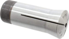 Lyndex - 7/32 Inch 5C Round Collet - 3.27 Inch Overall Length, 1.041-24 Internal Thread Size, Steel, 0.0007 Inch TIR - Exact Industrial Supply
