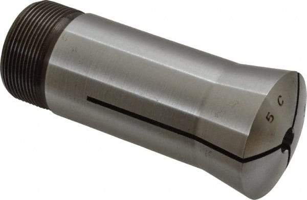 Lyndex - 9/32 Inch 5C Round Collet - 3.27 Inch Overall Length, 1.041-24 Internal Thread Size, Steel, 0.0007 Inch TIR - Exact Industrial Supply