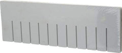Quantum Storage - 17.4" Wide x 6" High, Gray Bin Divider - Use with DG93060 - USA Tool & Supply