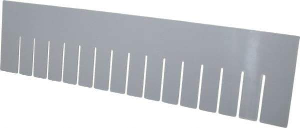 Quantum Storage - 22.4" Wide x 6" High, Gray Bin Divider - Use with DG93060 - USA Tool & Supply