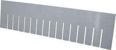 Quantum Storage - 22.4" Wide x 6" High, Gray Bin Divider - Use with DG93060 - USA Tool & Supply