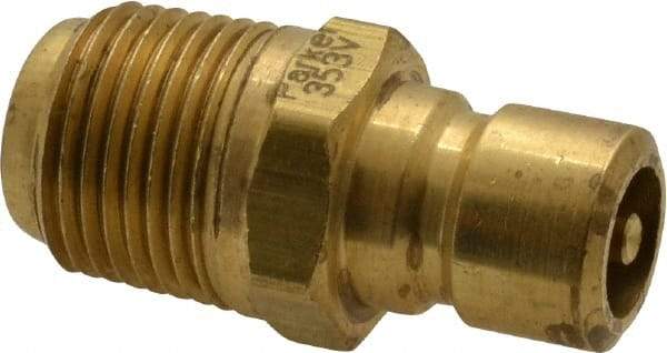 Coilhose Pneumatics - 3/8-18" NPT, 3/8" Body Diam, Coolant & Fluid Line Male Connectors - Brass - USA Tool & Supply