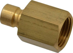 Coilhose Pneumatics - 1/2-14" NPT, 3/8" Body Diam, Coolant & Fluid Line Female Connectors - Brass - USA Tool & Supply