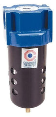 Coilhose Pneumatics - 3/8" Port Coalescing Filter - Aluminum Bowl, 0.3 Micron Rating, 7-1/2" High - USA Tool & Supply
