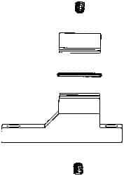 Coilhose Pneumatics - Filter Connecting Clamp Kit - Includes 2 Connecting Clamps, 2-Set Screws, 1 O-Ring & 1 Allen Wrench, For Use with Coilhose 27 Series & Filter/Regulator Combination Units - USA Tool & Supply