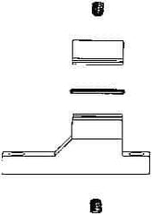 Coilhose Pneumatics - Filter Wall Mount Connecting Clamp Kit - Includes 1 Wall Mount, 1 Connecting Clamp, 2-Set Screws, 1 O-Ring & 1 Allen Wrench, For Use with Coilhose 27 Series & Filter/Regulator Combination Units - USA Tool & Supply