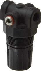 Coilhose Pneumatics - 1/8" Miniature Coil Hose Regulator without Gauge - 9 CFM, 1/8" Gauge Port, 0-125 Adjusting Pressure, 0-125 psi - USA Tool & Supply