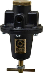 Coilhose Pneumatics - 1/2 NPT Port, 80 CFM, Cast Aluminum Heavy-Duty T-Handle Regulator - 0 to 125 psi Range, 250 Max psi Supply Pressure, 1/4" Gauge Port Thread, 4" Wide x 7" High - USA Tool & Supply