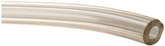 Made in USA - 1/8" ID x 1/4" OD, 1/16" Wall Thickness, Cut to Length (100' Standard Length) PVC Tube - Clear, 68 Max psi, 68 Shore A Hardness - USA Tool & Supply