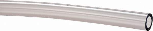 Made in USA - 1/4" ID x 3/8" OD, 1/16" Wall Thickness, Cut to Length (100' Standard Length) PVC Tube - Clear, 55 Max psi, 68 Shore A Hardness - USA Tool & Supply