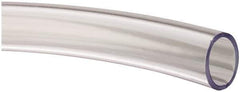 Made in USA - 1/2" ID x 5/8" OD, 1/16" Wall Thickness, Cut to Length (100' Standard Length) PVC Tube - Clear, 30 Max psi, 68 Shore A Hardness - USA Tool & Supply