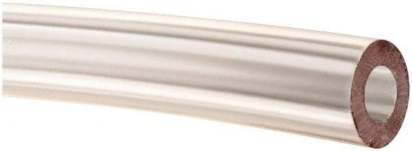 Made in USA - 1/4" ID x 1/2" OD, 1/8" Wall Thickness, Cut to Length (100' Standard Length) PVC Tube - Clear, 70 Max psi, 68 Shore A Hardness - USA Tool & Supply