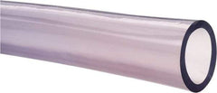 Made in USA - 1-1/2" ID x 2" OD, 1/4" Wall Thickness, Cut to Length (50' Standard Length) PVC Tube - Clear, 40 Max psi, 68 Shore A Hardness - USA Tool & Supply