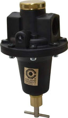 Coilhose Pneumatics - 1 NPT Port, 160 CFM, Cast Aluminum Tamper Proof Heavy-Duty T-Handle Regulator - 0 to 125 psi Range, 250 Max psi Supply Pressure, 1/4" Gauge Port Thread, 5" Wide x 8-1/2" High - USA Tool & Supply