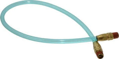 Coilhose Pneumatics - 1/4" ID 2' Long Lead-In Whip Hose - MNPT Swivel x MNPT Swivel Ends, 140 Working psi, -20 to 165°F, 1/4" Fitting, - USA Tool & Supply