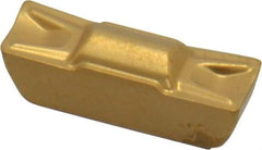 Seco - LCMF, 0.157" Cutting Width, FT, CP500 Grade, Double End Multi-Directional Turning Insert - TiAlN, TiN Coated, Full Radius - USA Tool & Supply