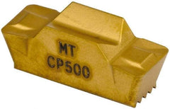 Seco - LCMF, 0.236" Cutting Width, MT, CP500 Grade, Double End Multi-Directional Turning Insert - TiAlN, TiN Coated - USA Tool & Supply