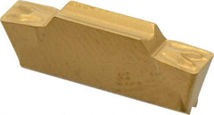 Seco - LCMF, 0.118" Cutting Width, FT, CP500 Grade, Double End Multi-Directional Turning Insert - TiAlN, TiN Coated - USA Tool & Supply