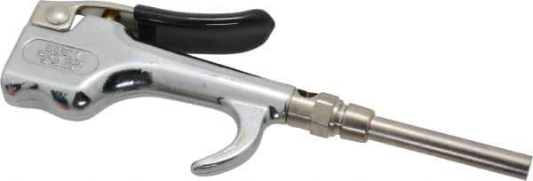 Coilhose Pneumatics - Safety Extension Tube Thumb Lever Blow Gun - 1/4 NPT, 3" Tube Length - USA Tool & Supply