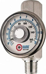 Coilhose Pneumatics - 1/4" Outlet, 160 Max psi, Inline Filters, Regulators & Lubricators - Flow Regulator with Gauge - USA Tool & Supply