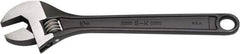 SK - 1-1/8" Jaw Capacity, 10" Standard Adjustable Wrench - Steel, Black Finish, 10" OAL - USA Tool & Supply