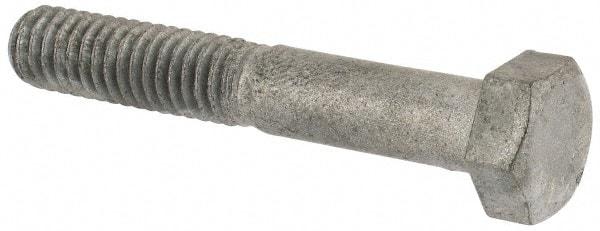 Value Collection - 5/16-18 Thread, 2" Length Under Head, Steel Hex Head Bolt - Hot Dipped Galvanized Coated, UNC Thread, ASTM A307, Grade 2 - USA Tool & Supply