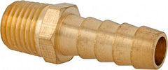 Cerro - 1/4 NPT Thread Hose Barb x Male NPT Connector - 3/8" ID Hose, Brass - USA Tool & Supply