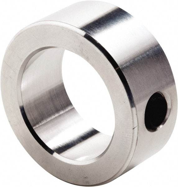 Climax Metal Products - 1-3/4" Bore, Aluminum, Set Screw Shaft Collar - 2-5/8" Outside Diam, 7/8" Wide - USA Tool & Supply