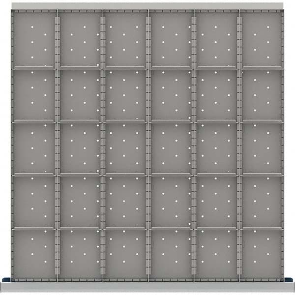 LISTA - 30-Compartment Drawer Divider Layout for 3.15" High Drawers - USA Tool & Supply