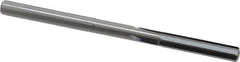 Hertel - 0.155" Solid Carbide 4 Flute Chucking Reamer - Straight Flute, 0.155" Straight Shank, 3/4" Flute Length, 2-1/2" OAL - USA Tool & Supply