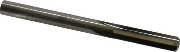 Hertel - 1/4" Solid Carbide 4 Flute Chucking Reamer - Straight Flute, 0.244" Straight Shank, 1" Flute Length, 3" OAL - USA Tool & Supply
