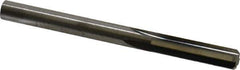 Hertel - 1/4" Solid Carbide 4 Flute Chucking Reamer - Straight Flute, 0.244" Straight Shank, 1" Flute Length, 3" OAL - USA Tool & Supply