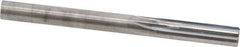 Hertel - 0.255" Solid Carbide 4 Flute Chucking Reamer - Straight Flute, 0.255" Straight Shank, 1" Flute Length, 3" OAL - USA Tool & Supply