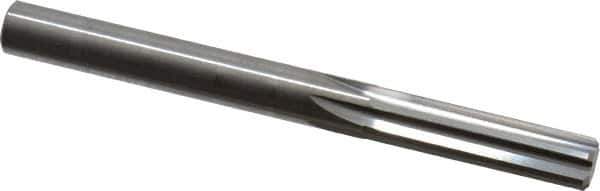 Hertel - 21/64" Solid Carbide 6 Flute Chucking Reamer - Straight Flute, Straight Shank, 1-1/4" Flute Length, 3-1/2" OAL - USA Tool & Supply