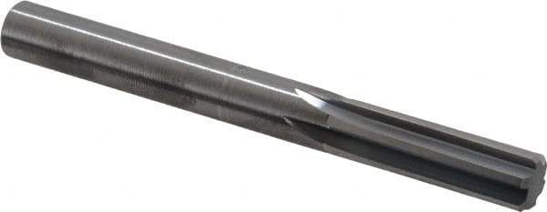 Hertel - 3/8" Solid Carbide 6 Flute Chucking Reamer - Straight Flute, Straight Shank, 1-1/4" Flute Length, 3-1/2" OAL - USA Tool & Supply